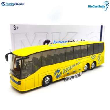 Mainan Anak - Miniatur Mobil Mobilan Bus Antar Kota / Bis Transjakarta Multicolor