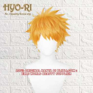 READY STOCK STYLED - FULL WIG ICHIGO KUROSAKI WIG KUROSAKI ICHIGO WIG COSPLAY ANIME BLEACH WIG COWO 