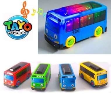 Mainan Bus Tayo Baterai Lampu No.Pr-17271 Multicolor