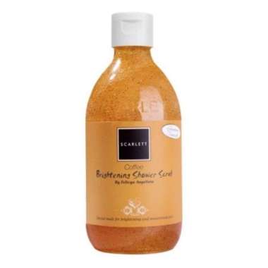 SCARLETT WHITENING SCRUB BODY WASH 300 ML - BPOM DAN HALAL READY STOCK COFFEE