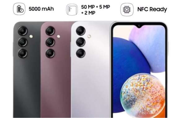 SAMSUNG A14 RAM 4/128 GB GARANSI RESMI BISA KREDIVO / PAYLATER black