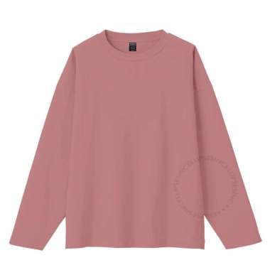 ELLIPSESINC Kaos Lengan Panjang Jumbo Polos XXXL SALMON