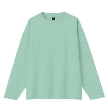 ELLIPSESINC Kaos Lengan Panjang Jumbo Polos XXXL SAGE GREEN