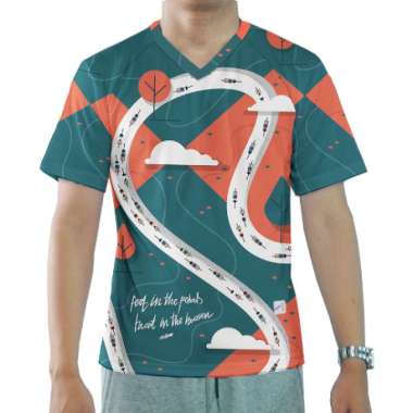 Jersey Sepeda Jersey Gowes Kaos Sepeda Pria COLE lengan pendek XL