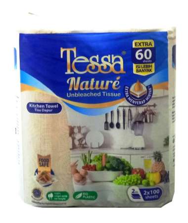TISSUE KITCHEN TESSA NATURE UNBLEACHED TTP-03