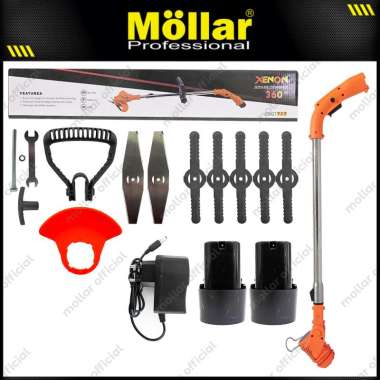 XENON 360 Cordless Grass Trimmer Baterai 12V Mesin Potong Rumput Murah