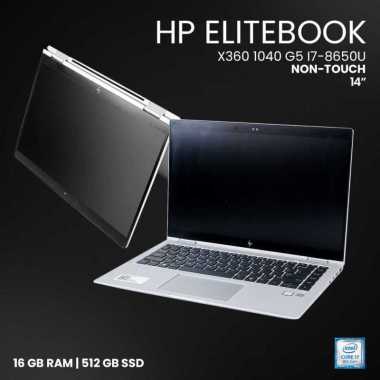 HP EliteBook X360 1040 G5 i78650U 16GB 512GB 14 FHD NonTouch (BEKAS GRADE A) Silver