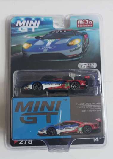 Mini Gt 1/64 Ford Gt Lmgte Pro #68 Ford Chip Ganassi - Mgt00278Mj Multicolor