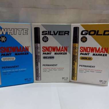 Spidol Snowman Paint Marker PAINT GOLD