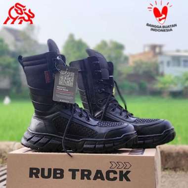 Sepatu safety PDL TNI ninja POLRI boots rubtrack original boa 43