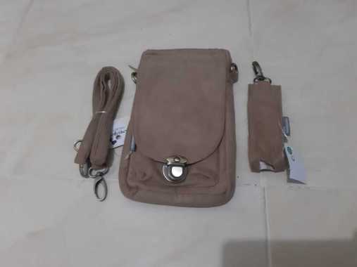 Phone Wallet Pouch (PWP) Suede Caramel Mamayaya PROJECT