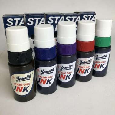tinta stempel YAMURA king size 50ml untuk dus/karung/stempel Biru