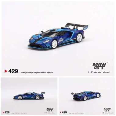 1:64 Ford GT MK II, Shadow Black with Silver Stripe, LHD Mini GT Series 006  MIJO Exclusive by TSM-Model