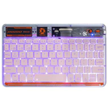 Transparent Keyboard Tablet RGB Backlit Bluetooth Wireless for iPad Laptop PC iPhone IOS Windows TD4