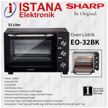 SHARP OVEN LISTRIK 32 LITER EO-32BK