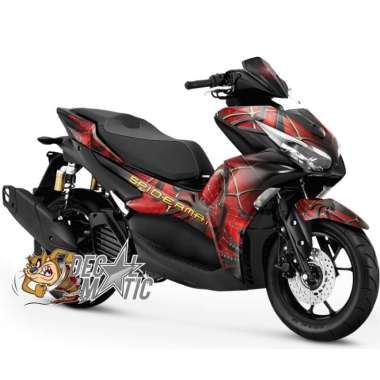 Decal Sticker Variasi Fullbody Old - New Aerox 155 Spiderman NEW AEROX Merah