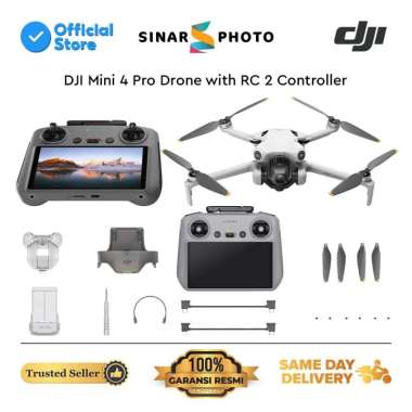DJI Mini 4 Pro Drone Camera DJI Drone with DJI RC 2 GARANSI RESMI