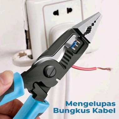 Allefix Tang Pemotong Pengupas Kabel Listrik 8 Inchi Multifungsi