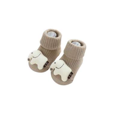 OEM ONE-P603 Kaos Kaki Bayi Panjang Motif Boneka 3D Anti Slip / Kaus Kaki Bayi Anak Motif Animal Bab