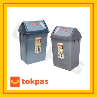 [TERMURAH] Lion Star Tempat Sampah Segi Tutup Goyang Tempat Sampah Swing Bin Untuk Dapur Tempat Samp