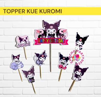 Topper KUROMI / Topper Kue Sanrio Kuromi KUROMI