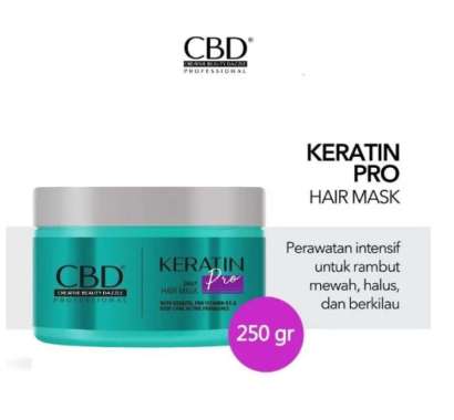 CBD Keratin Pro Daily Hair Mask / CBD Masker Rambut Keratin isi 250ml