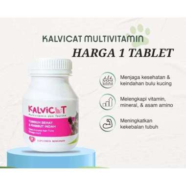 Kalvicat Multivitamin Kucing Taurin Kucing Suplemen Vitamin Mineral