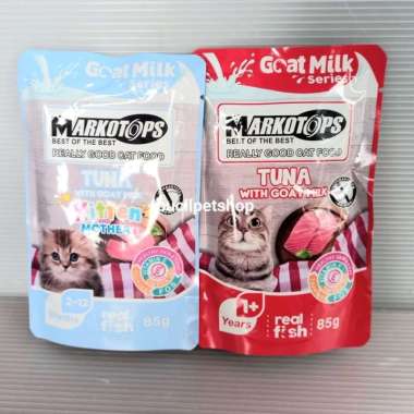 Markotops Tuna With Goat Milk Markotops Pouch Wetfood Adult Kitten Kitten