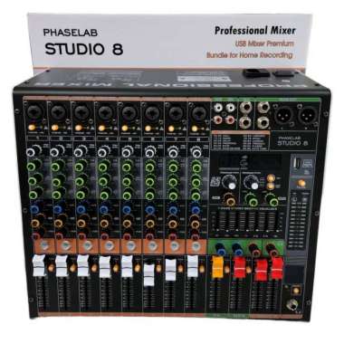 Mixer Audio Phaselab studio8 studio 8 8CH Soundcard Produk Multivariasi Multicolor