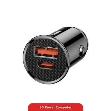 Baseus CIRCULAR PLASTIC 30W Quick Charge PD Dual Port PPS Car Charger CCALL-YS01