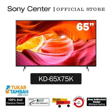 [TUKAR TAMBAH] Sony Center Jakarta - SONY KD-65X75K / KD65X75K / KD 65X75K / 65X75K LED TV 65 inch X