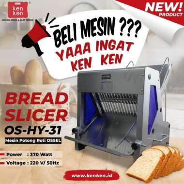 OSSEL Bread Slicer Mesin Iris Roti Tawar Mesin Pemotong Roti Tawar