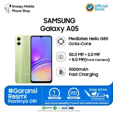Samsung Galaxy A05 - A055 - 6/128GB - GARANSI RESMI SEIN Green