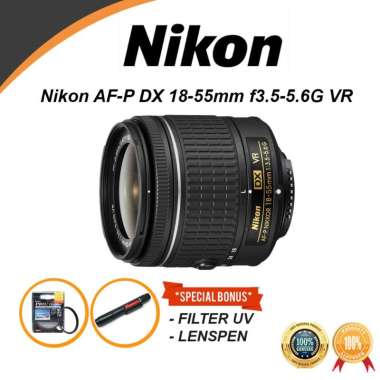 Lensa Nikon AF-P DX NIKKOR 18-55mm f3.5-5.6G VR Lens NON VR