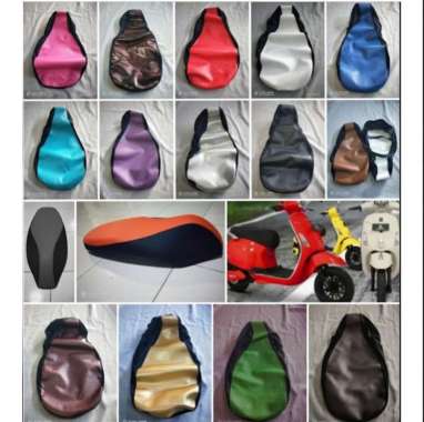 Kulit jok sepeda motor listrik uwinfly T3 exotic BF U7 GODA 220 dan model vespa matic lainya kuning