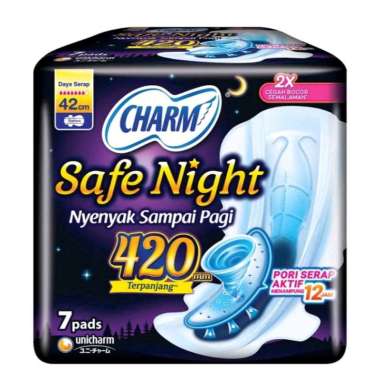 Charm Safe Night 42cm Isi 7 pads