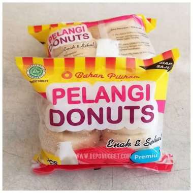 Donat Pelangi Donuts Multicolor