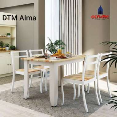 Meja Makan Olympic Kursi 4 DTM ALMA Multicolor