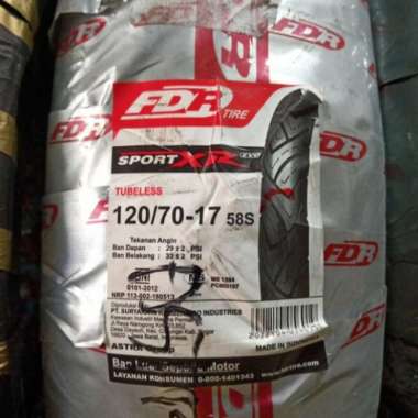 Ban Motor pelek 17 FDR 120/70-17 Sport XR Evo Ban Belakang