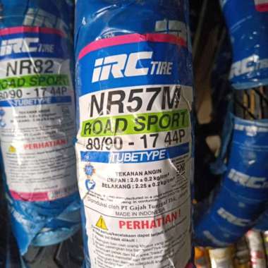 Ban Luar Motor Ring Pelek 17 Merk IRC 80/90-17 NR 57 M Non Tubeless
