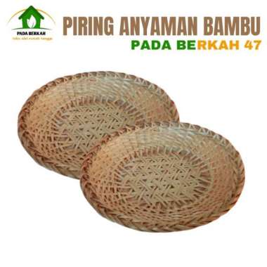 Piring Anyaman Rotan Piring Anyaman Ukuran 24 Cm Alas Makanan Murah