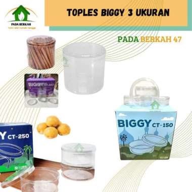 Toples Biggy 250gr 500gr dan 1kg Toples Kue Kering Nastar ct250(500gr)