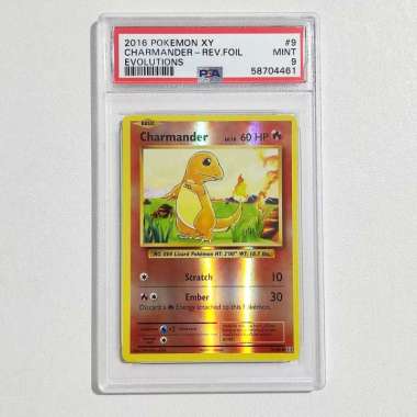 Charmander 9/108 Reverse Foil XY: Evolutions PSA 9 - Graded Pokemon Card TCG