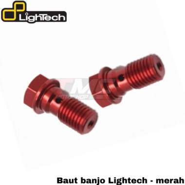 Baut banjo selang rem Lightech drat normal kaliper standar nissin ktc Multicolor