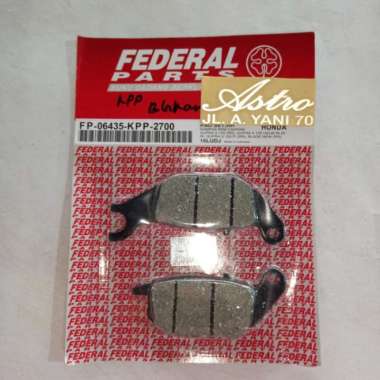 Kampas Rem Cakram Belakang Dispad Federal Honda Supra X 125 Fi MX king Multicolor
