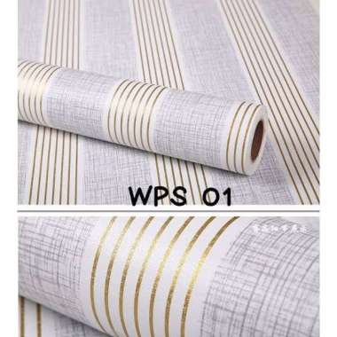 wallpaper stiker dinding ruang tamu garis manimalis elegan