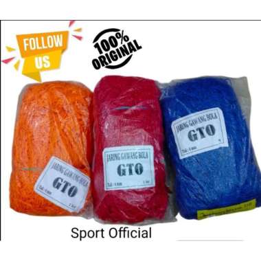 Jaring Gawang Sepak Bola GTO 4mm Merah