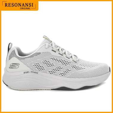 SEPATU PRIA TERBARU SKECHERS ORIGINAL SPORTS D'LUX FITNESS PUTIH KEREN