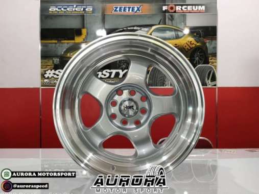 Velg ring 16 lebar 7/8,5 pcd 8x100-114,3 tipe Brisket HSR warna silver Multicolor