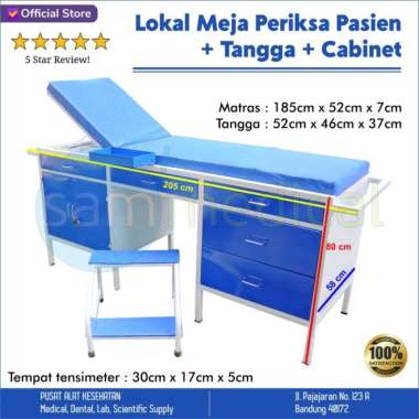 Lokal Meja Periksa Pasien plus Tangga plus Cabinet
